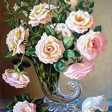 Схема вышивки «розы»