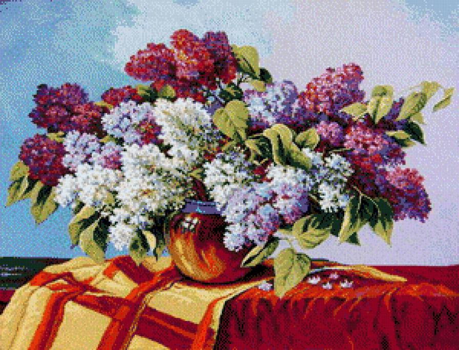 сирень - букет - предпросмотр