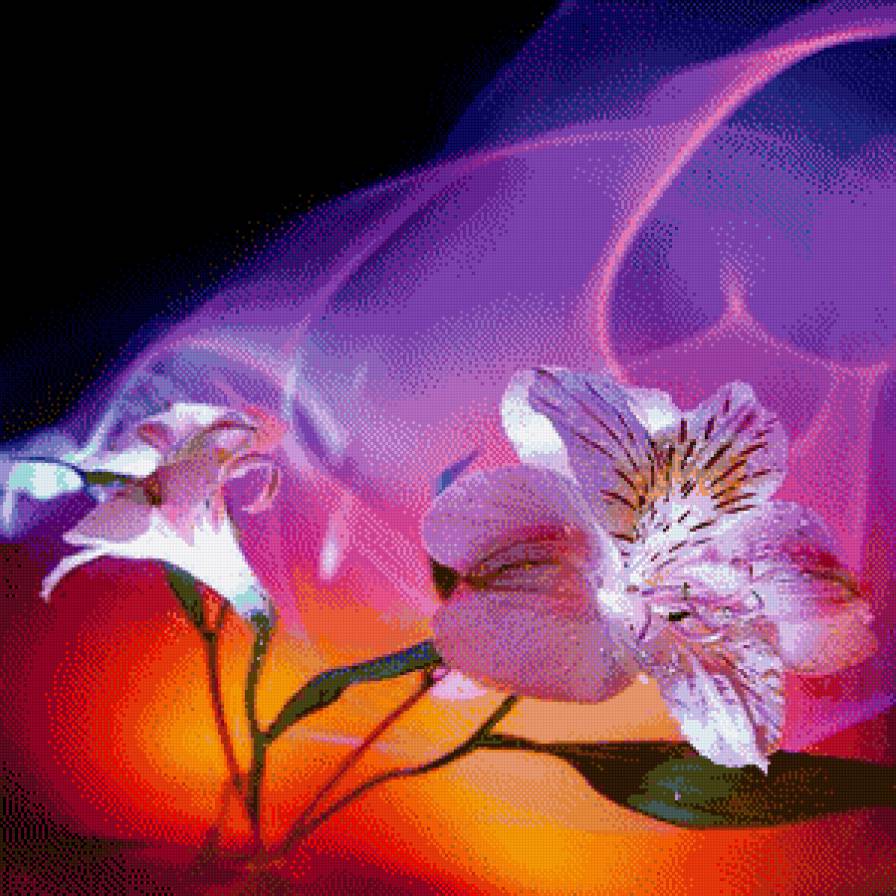 цветочная фантазия - цветы - предпросмотр