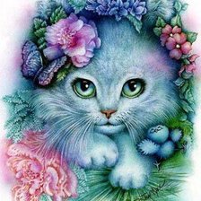 Схема вышивки «милая лапушка»