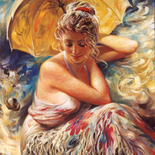 Девушка с зонтом