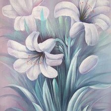 Схема вышивки «нежные цветы»