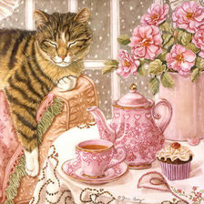 Схема вышивки «приглашение на чай»