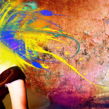 Схема вышивки «Девушка»