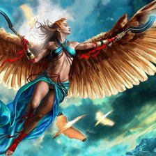 Схема вышивки «flight_of_the_ibis»