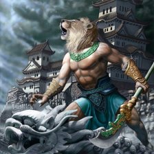 Схема вышивки «lionman»