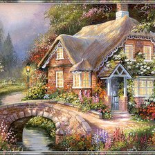 Схема вышивки «Домик»