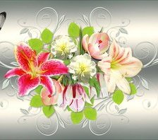 Схема вышивки «Цветы»