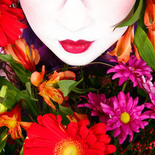 Схема вышивки «девушка»