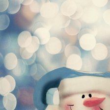 Схема вышивки «Снеговик»