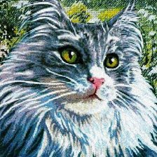 Схема вышивки «кошечка»