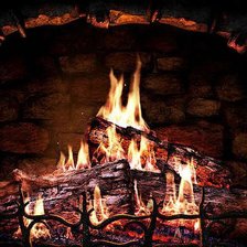 Схема вышивки «камин»