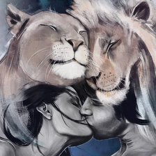 Схема вышивки «Поцелуй»