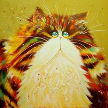 Схема вышивки «Серия "Забавные кошки"»