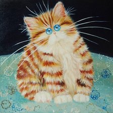 Схема вышивки «Серия "Забавные кошки"»