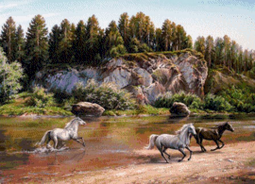 Кони - кони, животные, лошади - предпросмотр