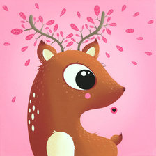 Схема вышивки «Олень»