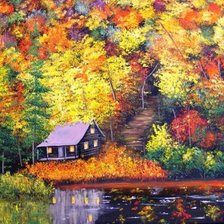 Схема вышивки «Серия "Уютная осень"»