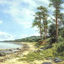 Схема вышивки «михаил сатаров 25 берег моря»