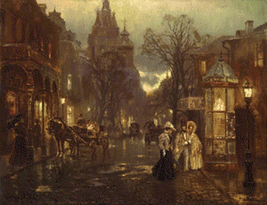 михаил сатаров 30 провинция - карета, михаил сатаров, кони, бричка, город - предпросмотр