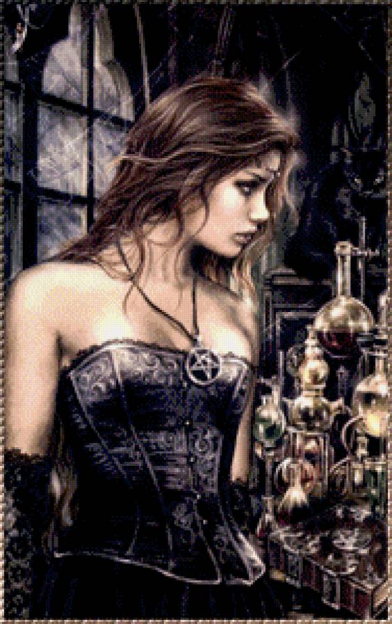 Практическая магия - девушка, ведьмочка, фэнтези, красавица - предпросмотр