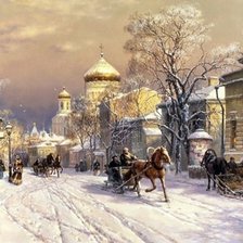 Схема вышивки «михаил сатаров 40 зима в городе»