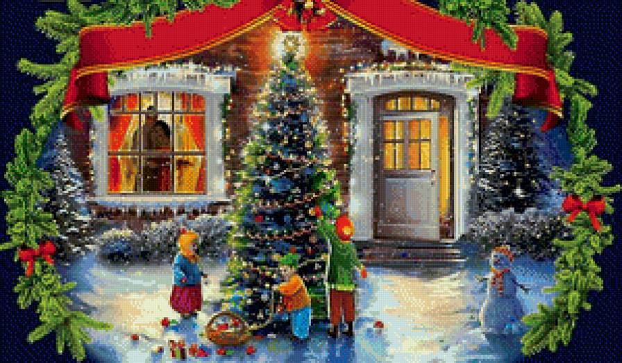 новый год - елка, дети - предпросмотр