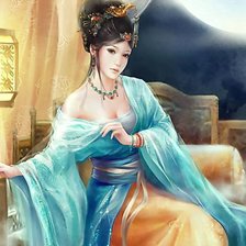 Схема вышивки «японочка»