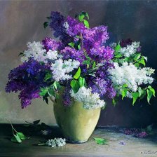 Схема вышивки «букет сирени»