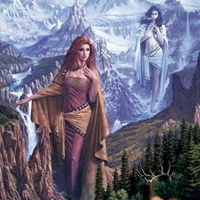 Схема вышивки «девушки»