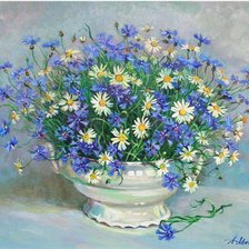 Схема вышивки «васильки_200_1»