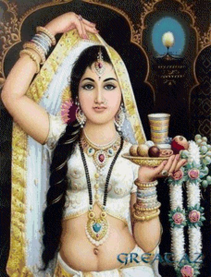 Серия"Индийские мотивы" - индия, девушка, восток, красавица - предпросмотр