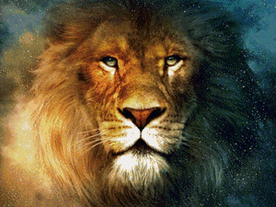 Лев - картина, животные - предпросмотр
