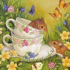 Схема вышивки «чай будешь?»