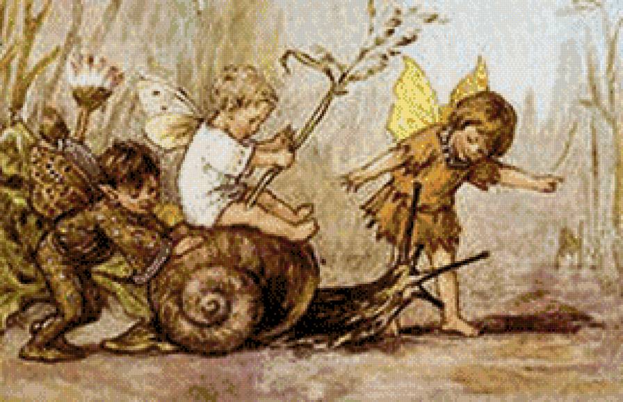 эльфики с улиткой - для детей - предпросмотр