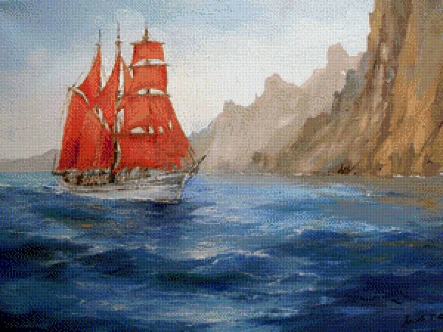 алые паруса - море - предпросмотр