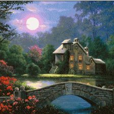 Схема вышивки «ночь»