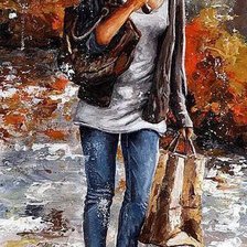 Схема вышивки «Серия "Под дождем"»