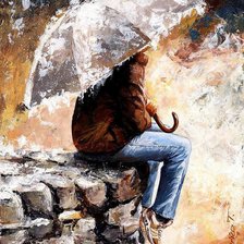 Схема вышивки «Серия "Под дождем"»