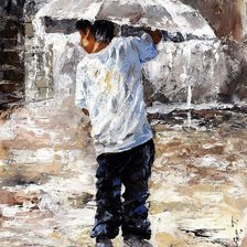 Схема вышивки «Серия "Под дождем"»