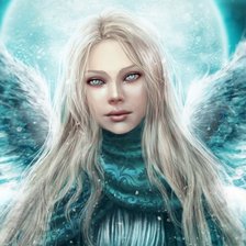 Схема вышивки «Ледяной ангел»