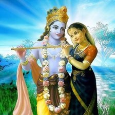 Схема вышивки «Кришна и Радха»