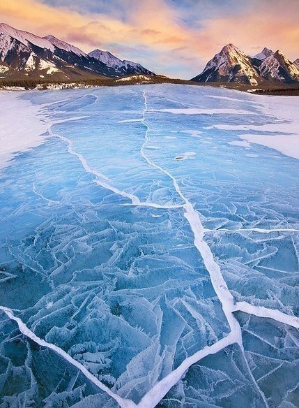 Кристальная тропа - снег, лед, горы, природа - оригинал