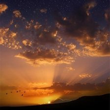 Схема вышивки «Полет»