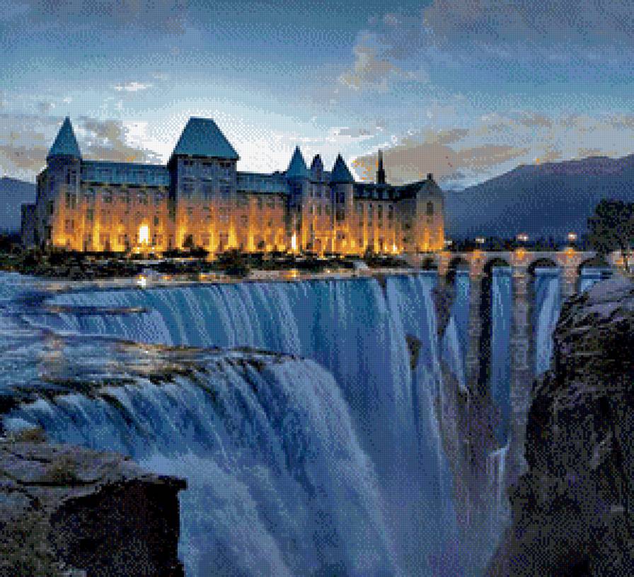 Над пропастью - водопад, дом - предпросмотр