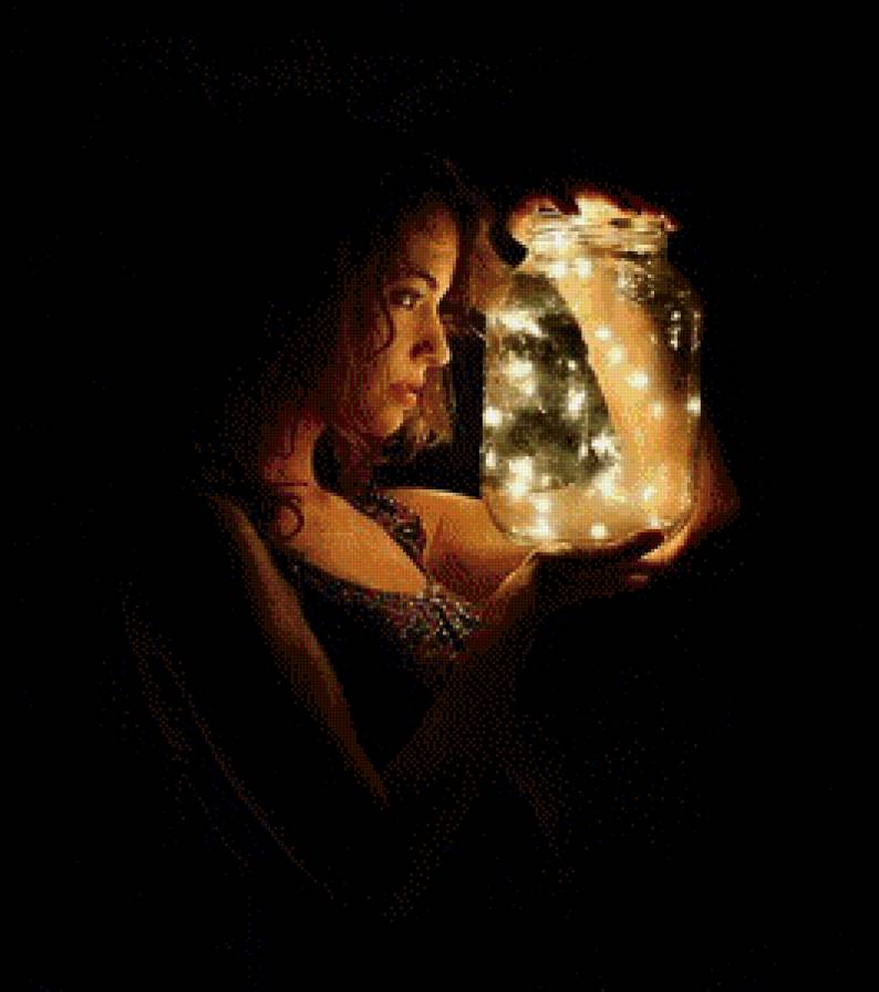 Свечение - девушка, мистика, фентези, ведьма - предпросмотр