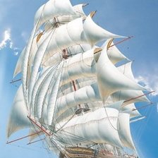 Схема вышивки «Парусник»