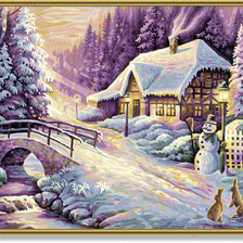 Схема вышивки «Зимняя сказка»