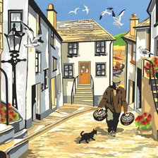 Схема вышивки «Рыбацкая деревня»