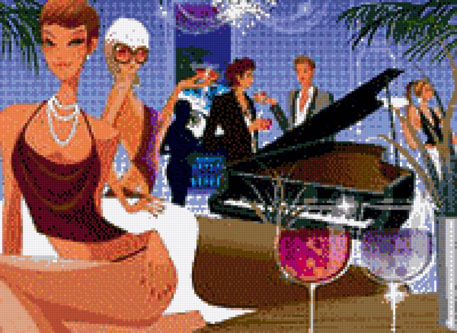 вечеринка в клубе - бокал, клуб - предпросмотр